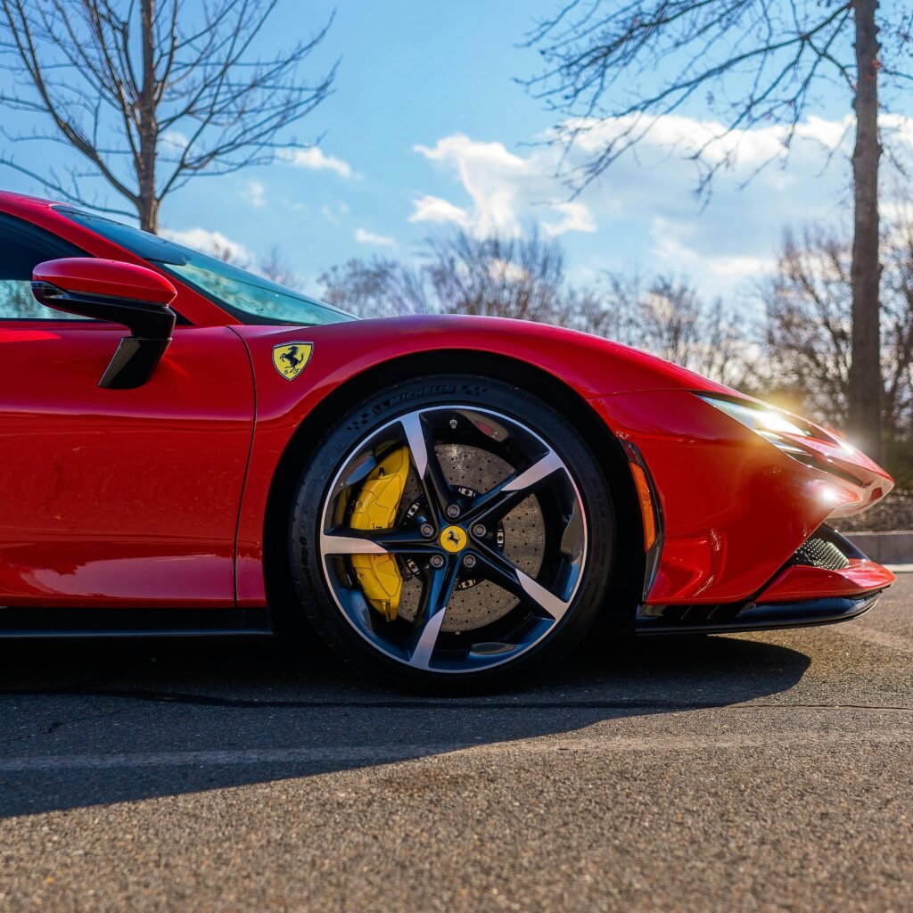 Free stock photo of alloy wheel, automotive photography, brake caliper